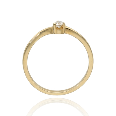 Fehér arany gyűrű 52-es méret (B48048)